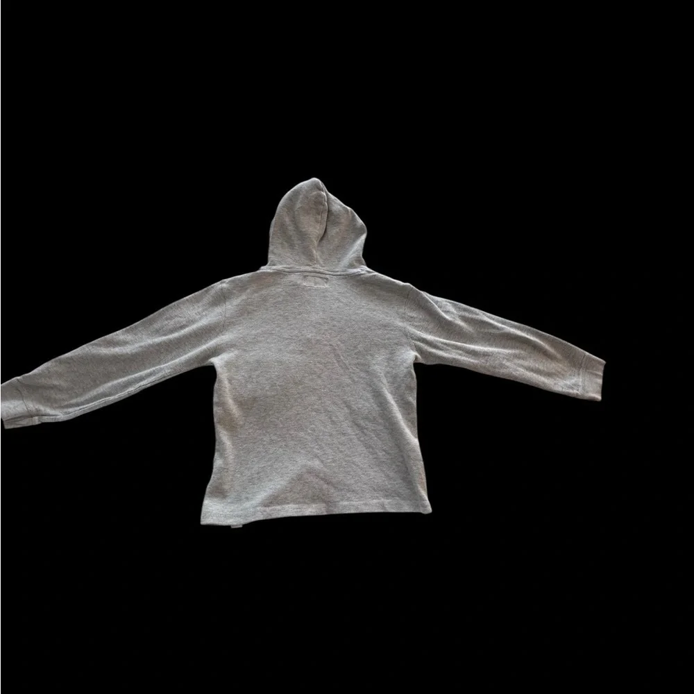 Free Planet Gray waffle  Pullover Hoodie - 10/12 k16